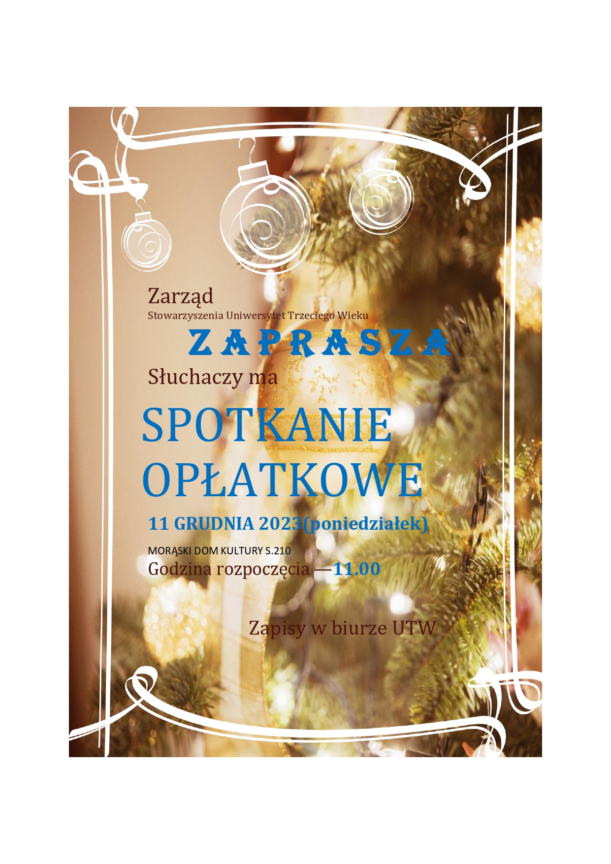 Read more about the article Spotkanie Opłatkowe